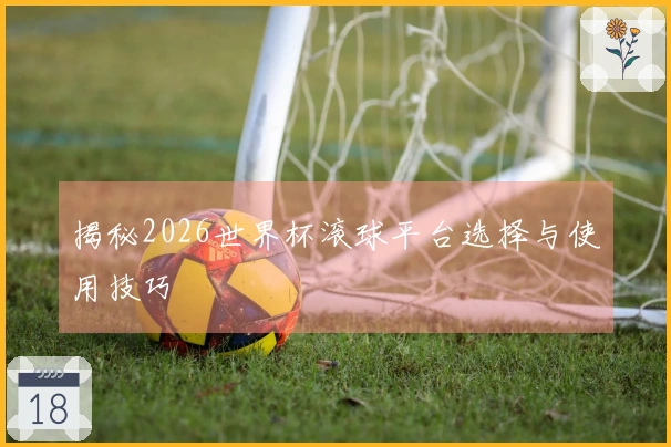 揭秘2026世界杯滚球平台选择与使用技巧